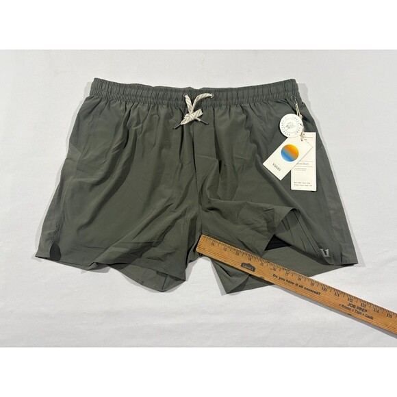 Vuori Course Run Shorts Men Dusty Pine Performance 5" Stretch Wicking Sz 2XL NWT - Picture 5 of 7